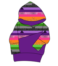 Load image into Gallery viewer, Spooky Meow Stripes Grow With Me Hoodie (or Crewneck)