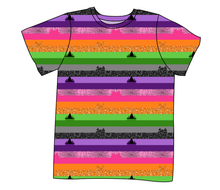 Load image into Gallery viewer, Spooky Meow Stripes Mens&#39; Tee