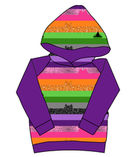 Load image into Gallery viewer, Spooky Meow Stripes Classic Hoodie (or Crewneck)
