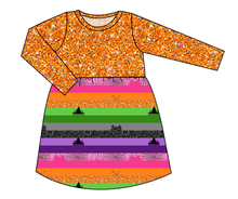 Load image into Gallery viewer, Spooky Meow Stripes Play Dress