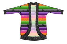 Load image into Gallery viewer, Spooky Meow Stripes Ladies&#39; Cocoon Cardigan