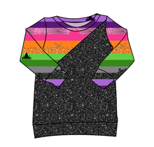 Load image into Gallery viewer, Spooky Meow Stripes Classic Hoodie (or Crewneck)