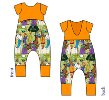 Load image into Gallery viewer, Mystery Squad Low Back Romper and Bubble Romper