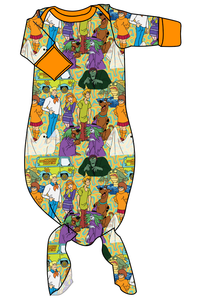 Mystery Squad Newborn Knotted Gown