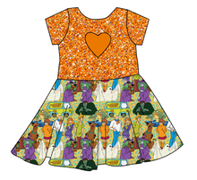 Load image into Gallery viewer, Mystery Squad Molly Heart Back Twirly Dress