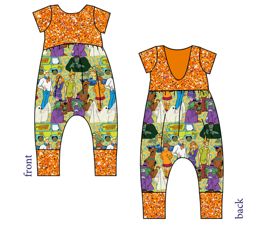 Mystery Squad Low Back Romper and Bubble Romper