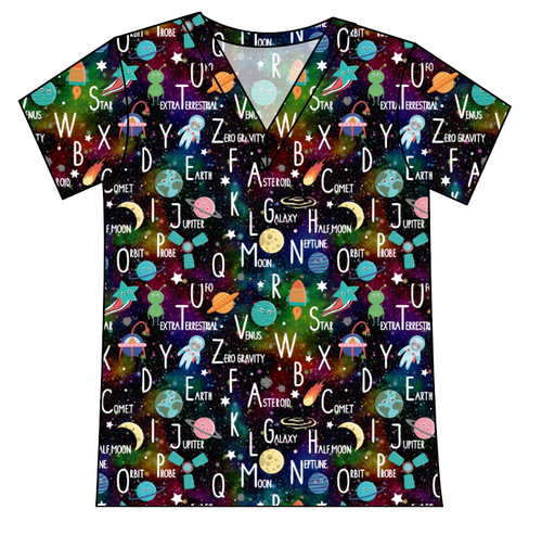 ABC Galaxy Ladies' Slouchy V-Neck Tee