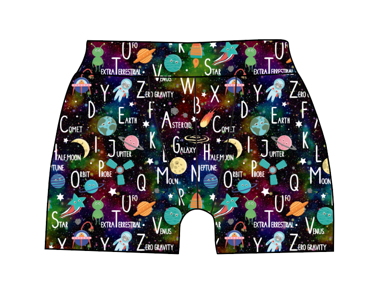 ABC Galaxy Mens' Boxer Briefs