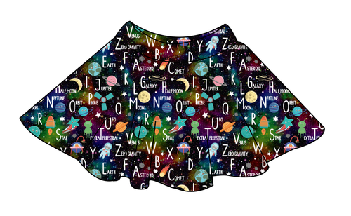 ABC Galaxy Ladies' Circle Skirt