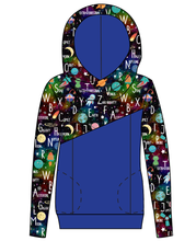 Load image into Gallery viewer, ABC Galaxy Ladies Hoodie