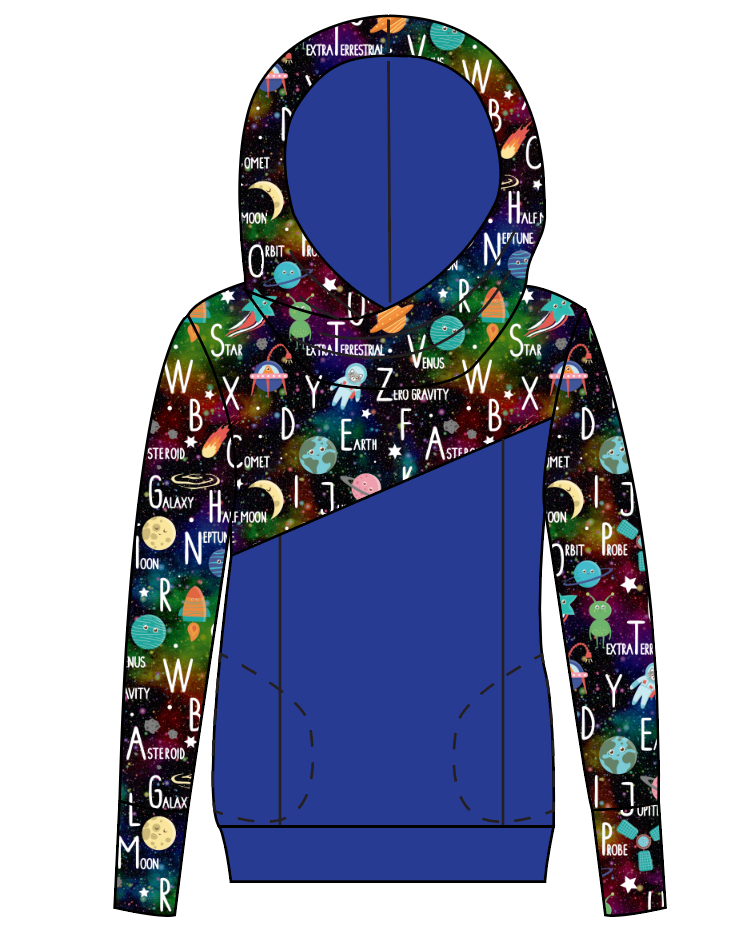 ABC Galaxy Ladies Hoodie