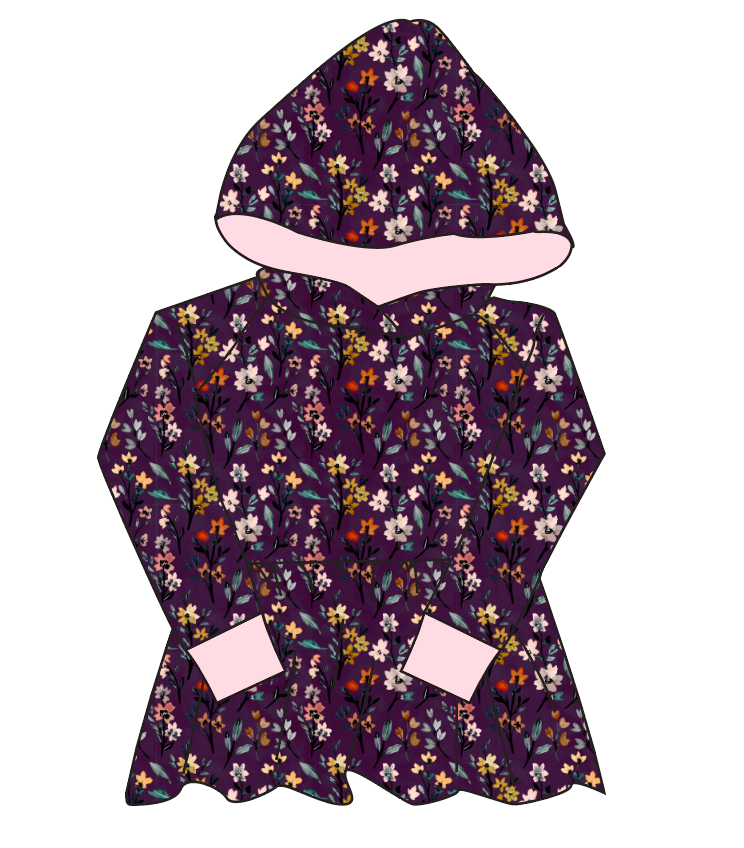 Autumn Fields Peplum Hoodie (or Crewneck)