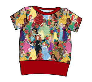 Floral Princesses Grow With Me Tee