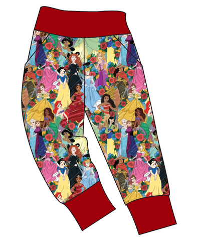 Floral Princesses Basic Joggers And Jogger Shorts