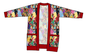 Floral Princesses Ladies' Grandpa Cardigan