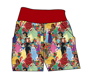 Floral Princesses Basic Joggers And Jogger Shorts