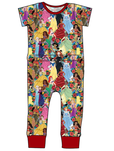 Floral Princesses Bennett Pants and Shorts Length T-Shirt Romper
