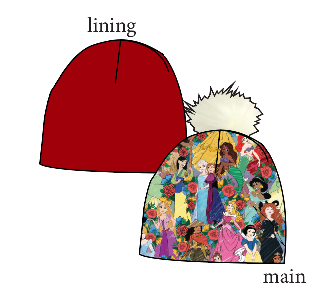 Floral Princesses Slouchy Beanie (Reversible!)