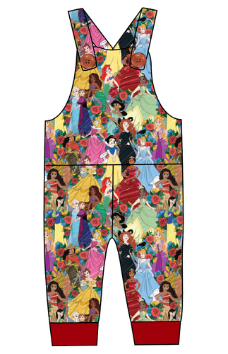 Floral Princesses Overalls and Shortalls