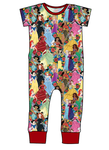 Floral Princesses Emmett Pants And Shorts T-Shirt Romper