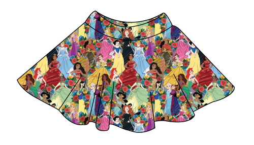 Floral Princesses Ladies' Circle Skirt