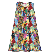 Load image into Gallery viewer, Floral Princesses Ladies&#39; Swing Dress