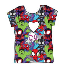Load image into Gallery viewer, Go Webs Go Cambria Heart Back Tee