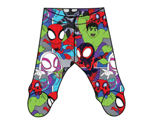 Load image into Gallery viewer, Go Webs Go Newborn Footed Pants
