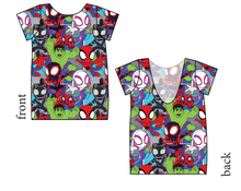 Load image into Gallery viewer, Go Webs Go Low Back Ballerina Tee