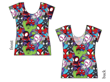 Load image into Gallery viewer, Go Webs Go Ladies' Low Back Ballerina Tee