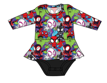 Load image into Gallery viewer, Go Webs Go Peplum Top