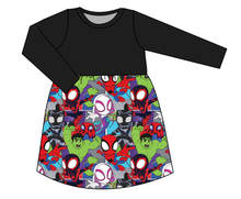 Load image into Gallery viewer, Go Webs Go Play Dress