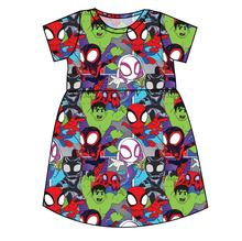 Load image into Gallery viewer, Go Webs Go Play Dress