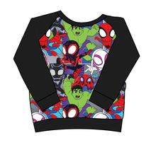 Load image into Gallery viewer, Go Webs Go Classic Hoodie (or Crewneck)