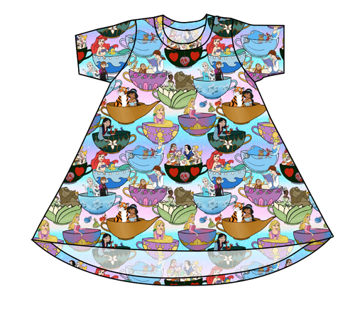 Enchanted Tea Party Ladies' T-Shirt Dress