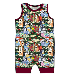 Verandah Santa Emmett Pants And Shorts T-Shirt Romper