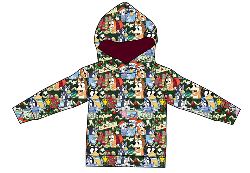 Verandah Santa Ladies Oversized Hoodie