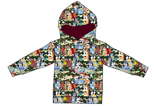 Verandah Santa Ladies Oversized Hoodie