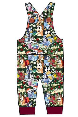 Verandah Santa Overalls and Shortalls
