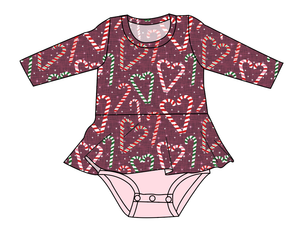 Candy Cane Lane Peplum Top