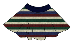 Holiday Stripes Circle Skirt