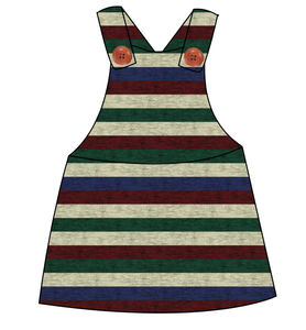 Holiday Stripes Skirt-Alls