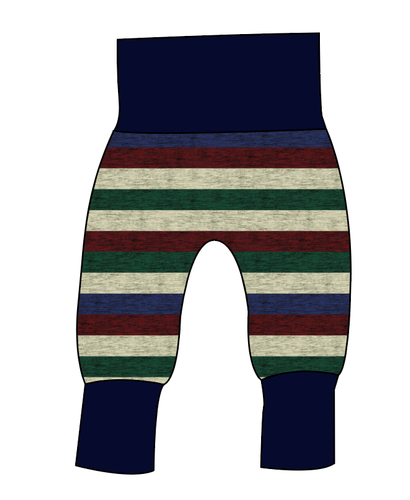 Holiday Stripes Grow With Me Pants And Shorts