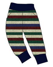 Load image into Gallery viewer, Holiday Stripes Basic Joggers And Jogger Shorts