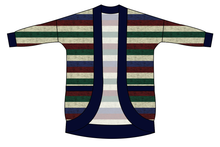 Load image into Gallery viewer, Holiday Stripes Ladies&#39; Cocoon Cardigan