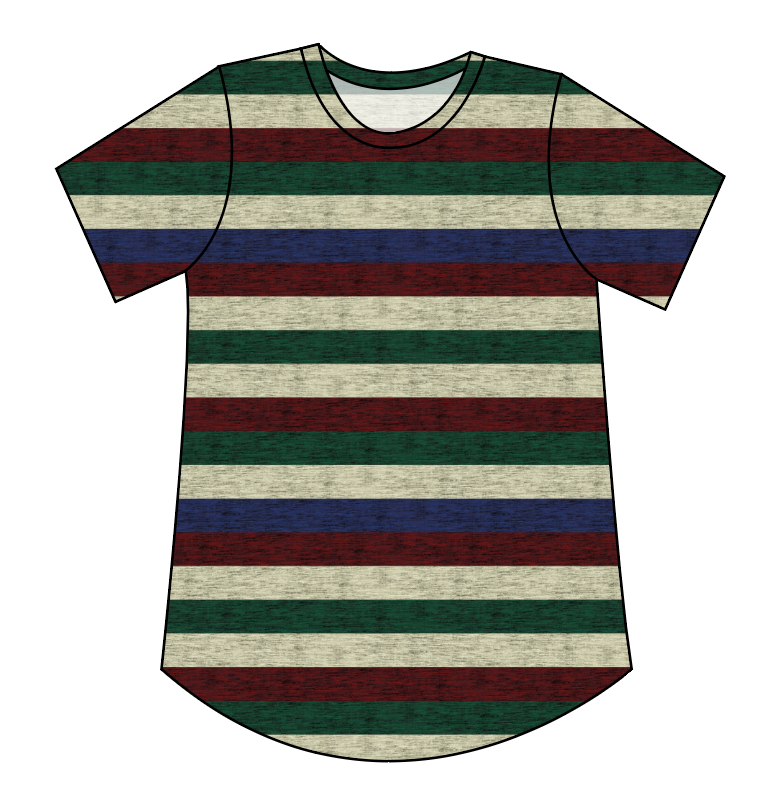 Holiday Stripes Ladies' Relaxed Tee