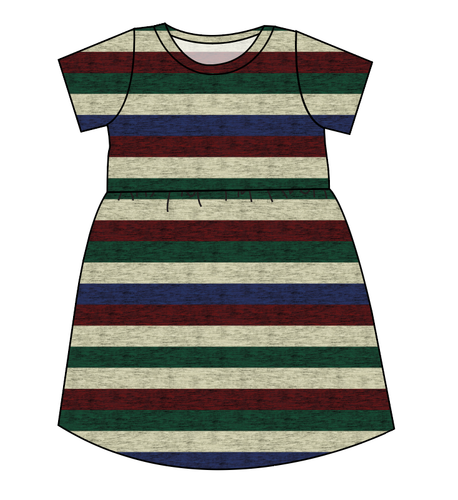 Holiday Stripes Play Dress