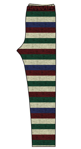 Holiday Stripes Ladies' Lounge Leggings