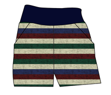 Load image into Gallery viewer, Holiday Stripes Basic Joggers And Jogger Shorts