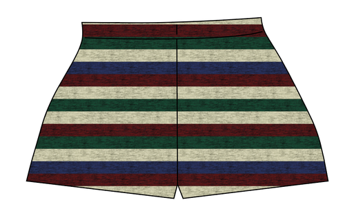 Holiday Stripes Ladies' Lounge Shorts